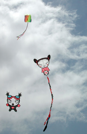 Garu and Pucca at the Oostende Kite Festival